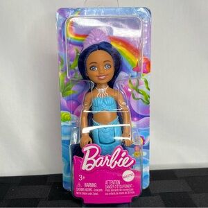 NEW Barbie Mermaid Chelsea Doll. Midnight Blue Hair & Ombre Tail